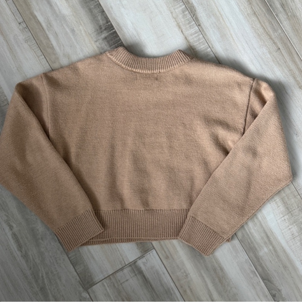 Rachel Zoe Classic Tan Crew Neck Sweater